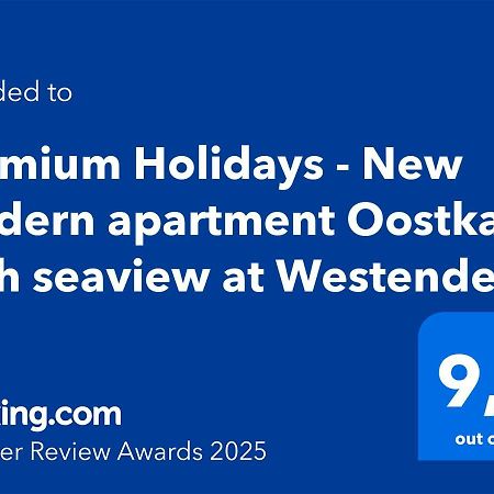 Premium Holidays - New Modern Apartment Oostkant With Seaview At Westende 米德尔克尔克 外观 照片